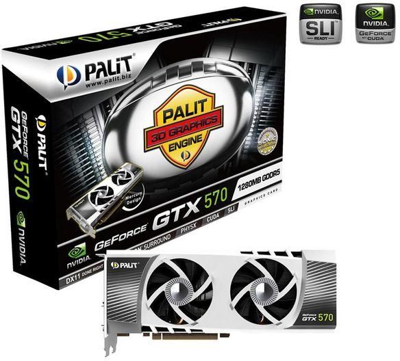 Palit GeForce GTX 570 1280MB GDDR5 320bit NE5X570H10DAF Karta