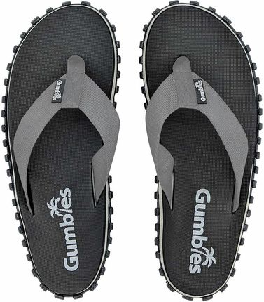 Gumbies japonki unisex Duckbill Flip Flops - czarno-szare