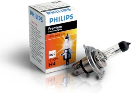 Philips Żarówka Premium H4 12V 60/55W 12342PR C1