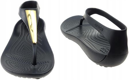 Japonki Crocs Serena 206420-751 czarny złoty 42/43 - Ceny i