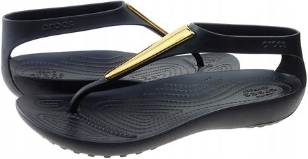 サナ Japonki Crocs Serena 206420-751 czarny złoty 42/43 - Ceny i