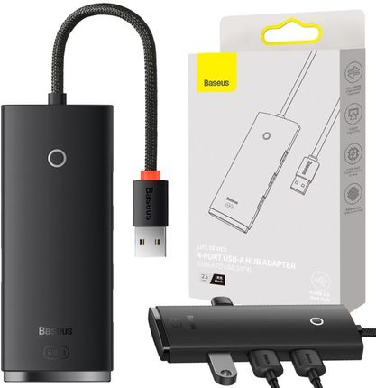BASEUS Adapter HUB USB-A do 4x USB-A 25cm