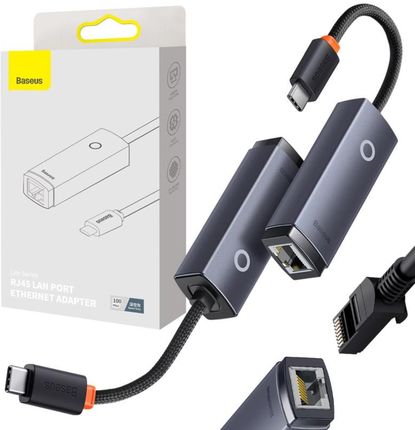 Adapter Ethernet USB-C do RJ45 LAN 100mbps
