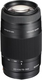 【最終値下げ】SONY 4.5-5.6/75-300 望遠レンズ Obiektyw do aparatu Sony 75-300 f/4.5-5.6 (SAL75300.AE) - Ceny i