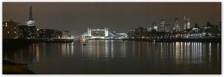 Fototapeta 312X104 Nocna Panorama Londynu