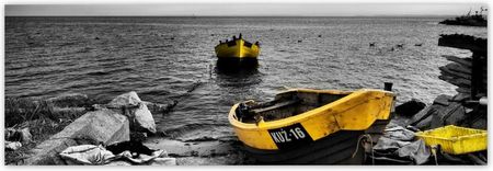 Fototapeta 312X104 Łódki Na Bałtyckiej Plaży