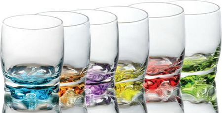 Glasmark szklanki 250ml kolorowe dna 68g8011-n250-5082-26