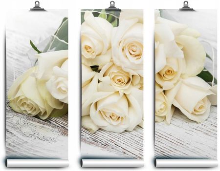 Tapeta Lateksowa Róże Białe 416X254