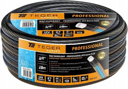 Wąż Ogrodowy "Professional- Nts Extra Flex" Fi 3/4". 20M / Teger T-O-Nwo20Pro-20