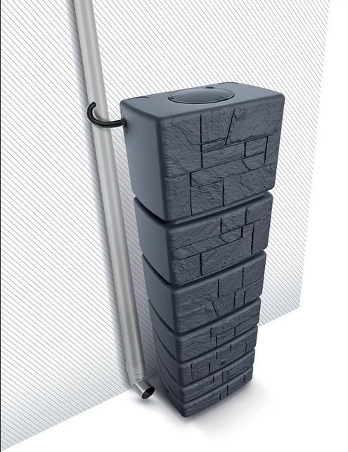 Prosperplast Zbiornik Tower Stone -Antracyt 350L Na Deszczówkę - zdjęcie 1 Prosperplast Zbiornik Tower Stone -Antracyt 350L Na Deszczówkę
