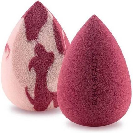 Boho Beauty BohoBlender Berry Regular + Pinky Berry Medium Cut Zestaw gąbek do makijażu
