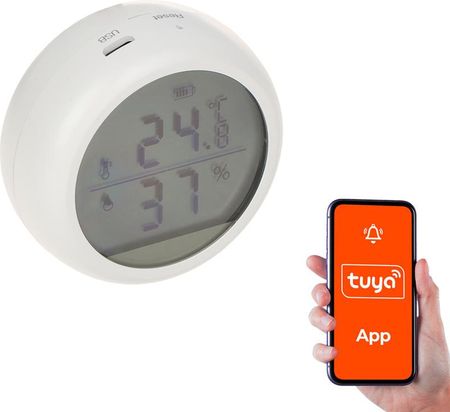 Genway.pl ATLO-THD1-TUYA Bezprzewodowa czujka temperatury Wi-Fi Tuya Smart