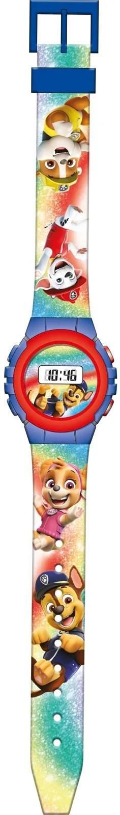 Paw Patrol kinder zaklamp/leeslamp - rood/blauw - kunststof - 16 x 4 cm