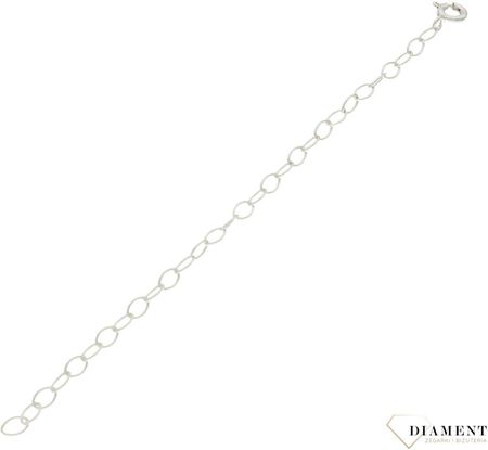 Diament Srebrna przedłużka do łańcuszka (DIALAN6029925)