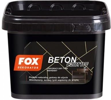 Fox Dekorator Tynk Dekoracyjny Beton Czarny 14kg