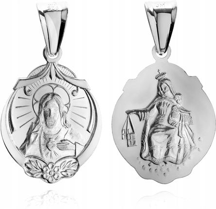 Szkaplerz Karmelitański Medalik Szkaplerzny Srebro