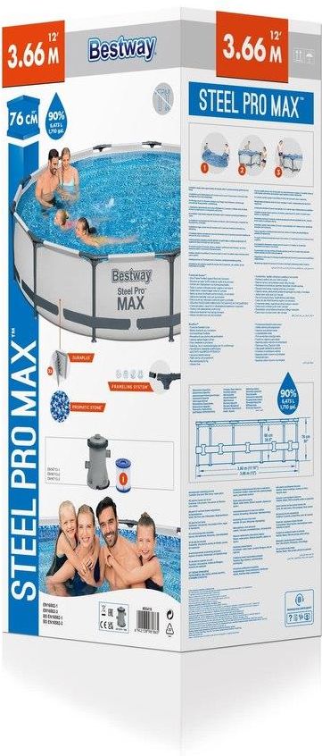 Basen Stelażowy 366X76Cm Bestway 56416 - zdjęcie 4 Basen Stelażowy 366X76Cm Bestway 56416