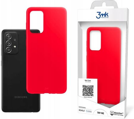 3MK Matt Case Samsung A52/A52s 4G/5G czerwony
