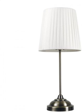 Platinet TABLE LAMP LAMPA STOŁOWA BRONZE BASE, WHITE SHADE, H48 [45688] (PTL01BW)