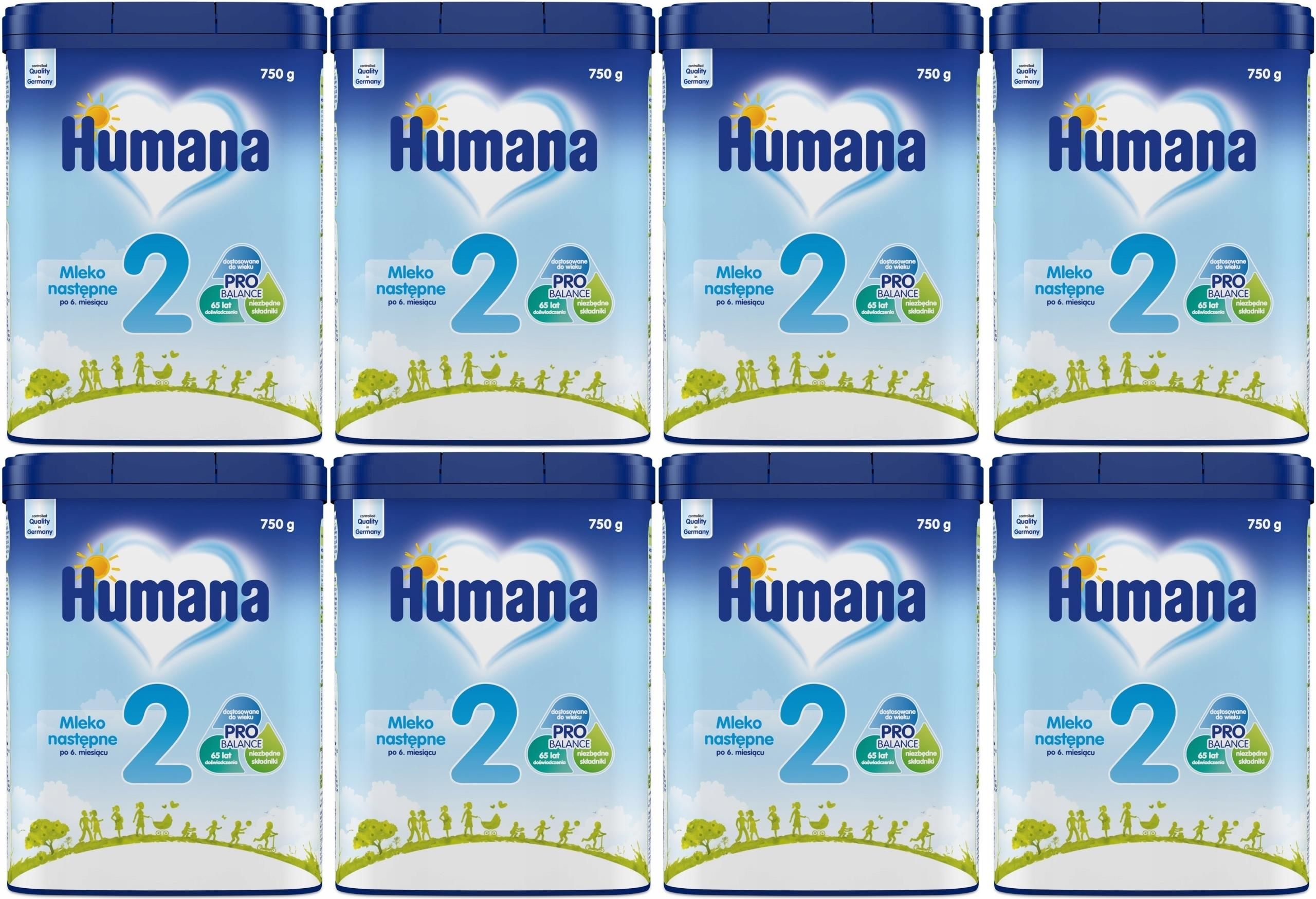 Humana 2 ProBalance Mleko następne po 6. miesiącu, 750 g