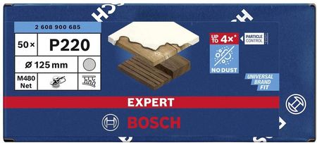 Bosch Accessories Siatka ścierna do szlifierki oscylacyjnej EXPERT M480 50 szt. 2608900685