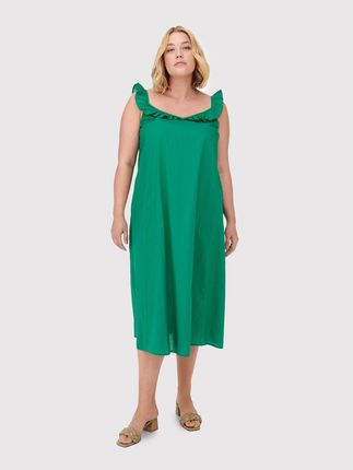 ONLY Carmakoma Sukienka codzienna Ally 15262056 Zielony Regular Fit