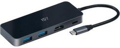 Adapter wieloportowy ISY IAD-1028 USB-C 4-in-1 2x USB 3.1 typu A, 1x USB 3.1 typu C, 1x HDMI 2.0