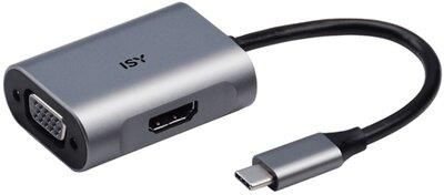 Adapter ISY IAD-1017 USB-C - HDMI/VGA 