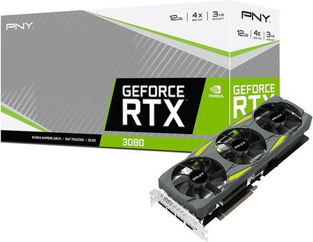 Pny Geforce Rtx 3080 Uprising Triple Fan Lhr 12Gb (VCG308012LTFMPB)