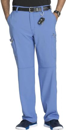 Spodnie medyczne męskie Infinity, antybakteryjne, błękitne CK200A/CIPS/L