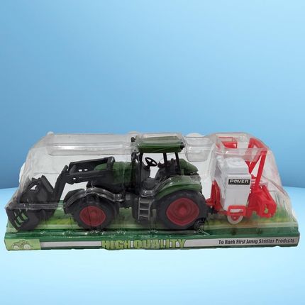 Pegaz Mały Traktor Z Opryskiwaczem I Łyżką