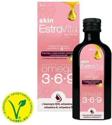 Płyn EstroVita Skin Sweet Lemon kwasy omega-3-6-9 250ml