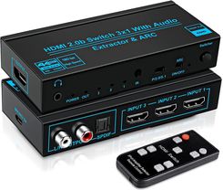 PAWONIK PAWONIK  SWITCH HDMI 2.0 3X1 EKSTRAKTOR SPDIF HDCP 2.2 HDR (JLS0301) (JLS0301)  (JLS0301)