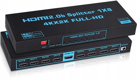 PAWONIK PAWONIK  SPLITTER HDMI 2.0 1X8 ROZDZIELACZ ULTRAHD HDCP 2.2 (JL4K0108D) (JL4K0108D)  (JL4K0108D)