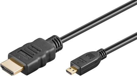 Kabel HDMI - micro 2.0 4K@60Hz Goobay czarny 0,5m