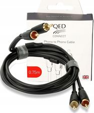 QED QED CONNECT PHONO TO PHONO 2RCA CINCH 0.75M (QE8101)  (QE8101)