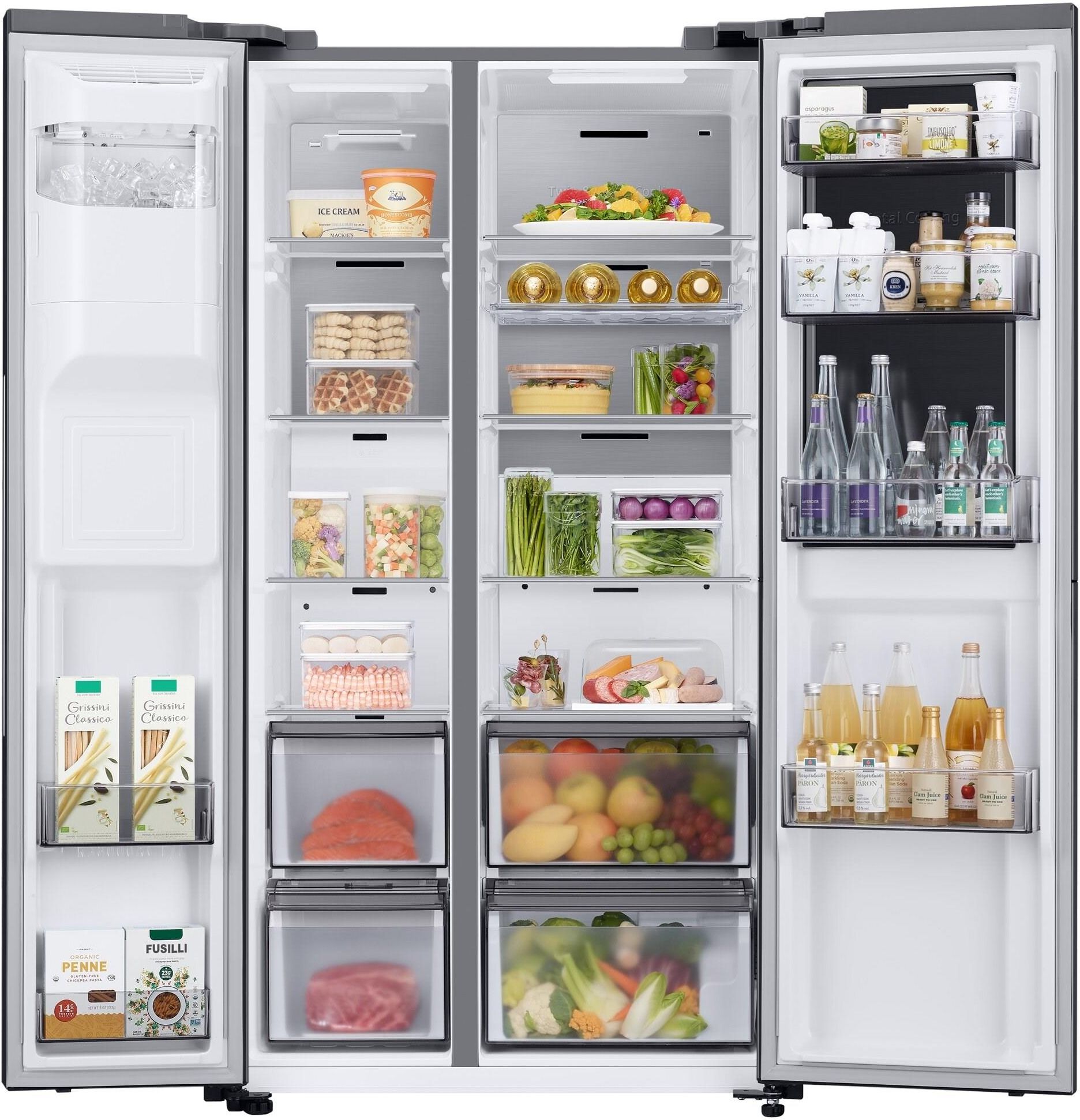 Lodówka Samsung RH68B8841B1 Side by Side 178 cm Czarna