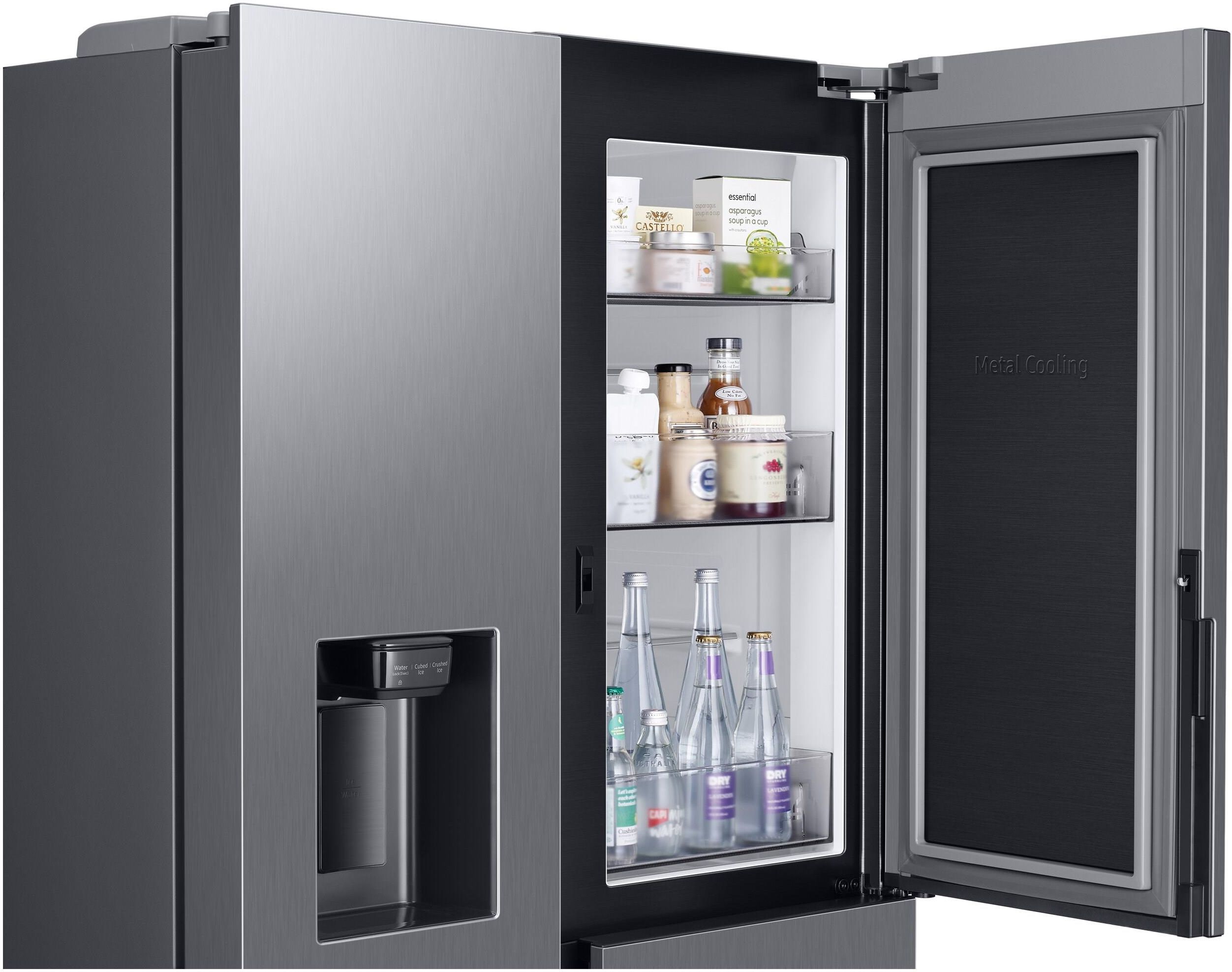 Lodówka Samsung RH68B8831S9 Side by Side 178 cm Szara - Ceneo.pl