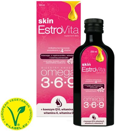 Płyn EstroVita Skin Cherry Sakura kwasy omega-3-6-9 250ml