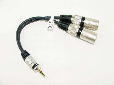 Kabel 2X Xlr Wtyk -Wtyk Jack 3,5 Mp25 (Xlr15Z)