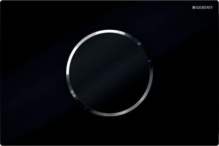 Geberit Sigma10 Elektroniczny zestaw uruchamiający WC zasilanie bateryjne 12cm czarny-chrom błyszczący (115908KM6)