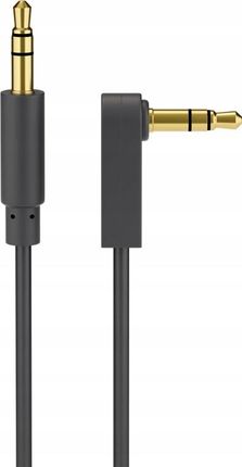 GOOBAY KABEL AUDIO JACK 3,5MM WTYK-WTYK  KĄTOWY 5M  (BRAK)