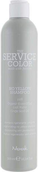 Shampooing NOOK 'THE SERVICE' Neutralisant De Jaune 300ml - Pour Cheveux Blonds, Blancs & Colorés