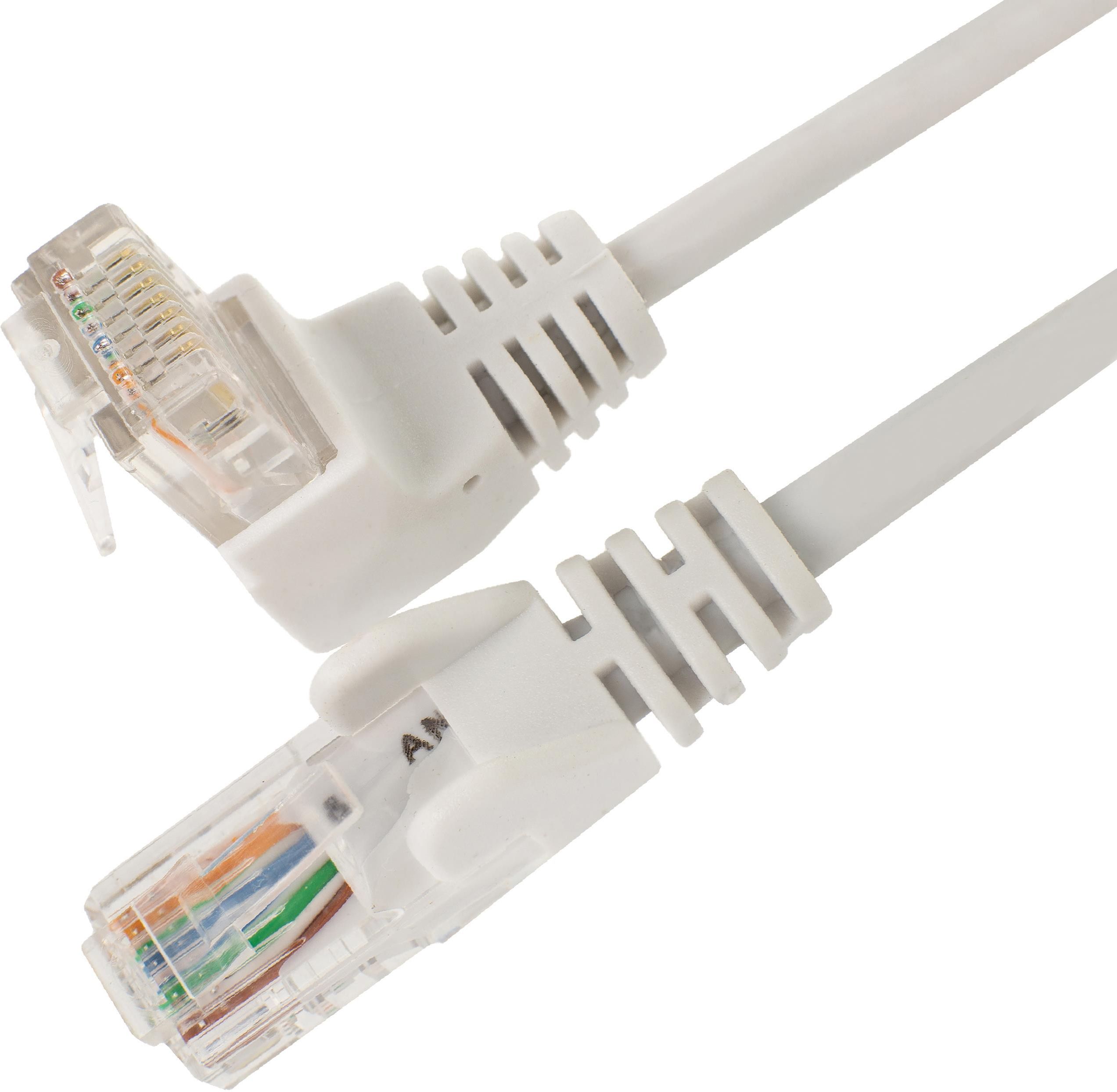 SK PATCHCORD UTP KAT 5E KABEL SIECIOWY LAN 2X RJ45 KĄTOWY LINKA BIAŁY 2M Opinie i ceny na Ceneo pl