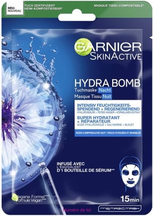 Garnier Skin Active Hydra Bomb Maska W Płacie 1 Sztuka