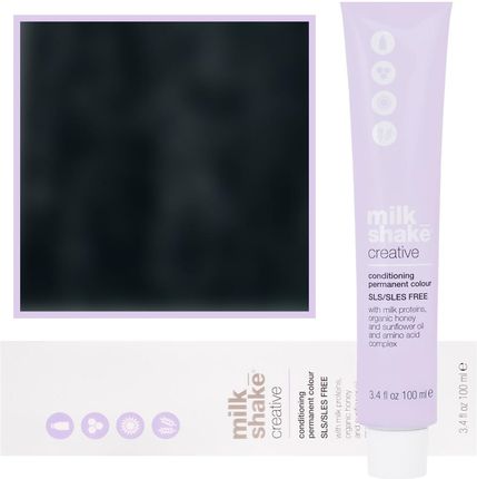 Milk Shake Creative Farba Do Włosów Pełna Paleta Kolorów 1 | 1N || Czarny 100 ml