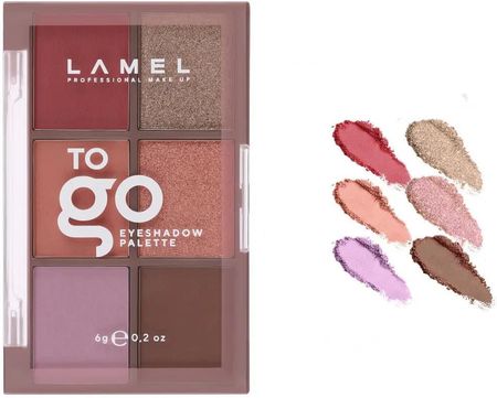Lamel Professional Paleta Cieni Do Powiek To Go Eyeshadow Palette 404