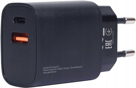 GEMBIRD TA-UQC3-03 Szybka ładowarka Power Delivery USB typu C 18W czarna