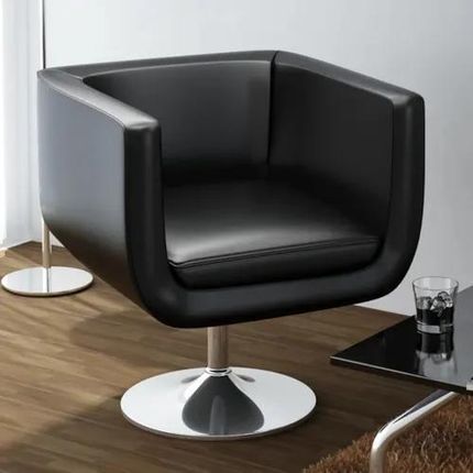 Krzesło Barowe, Czarne, Sztuczna Skóra 2408944