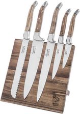 Zdjęcie Laguiole Zestaw Noży Z Magnetycznym Stojakiem Luxury 6Szt. Oliwkowy - Pruszków